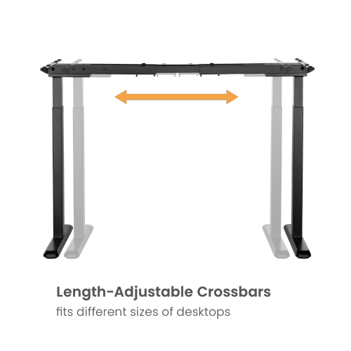 Practical 2-Stage Dual-Motor Sit-Stand Desk (Standard) M06-22DE Powerful, stable & durable from china(chinese)