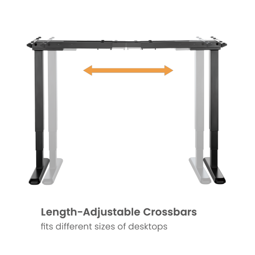 Practical 3-Stage Dual-Motor Sit-Stand Desk (Reversed) M06-23RE Powerful, stable & durable from china(chinese)
