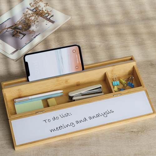 Folding Desktop Glass Whiteboard with Storage Compartment and Slot WB08-7  Capturing Instant Inspiration from china(chinese)