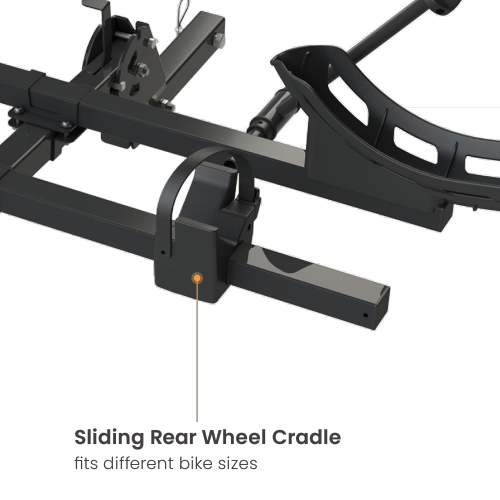 Foldable Car Hitch Bike Rack CBR-302 For two tire width 16’’-29’’ bikes from china(chinese)