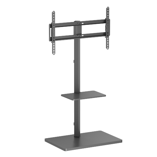 Prism Minimalism TV Floor Stand with Media Shelf FS53-46T-02 Fits up to 75” TVs from china(chinese)