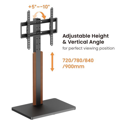 Economy Height-adjustable TV Floor Stand FS52-44T-01 Combing cost-effectiveness and asthetics from china(chinese)