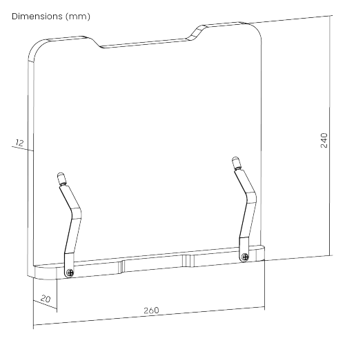 Universal Bamboo Book Holder for Monitor Arms NBH-10B made from eco-friendly natural bamboo from china(chinese)