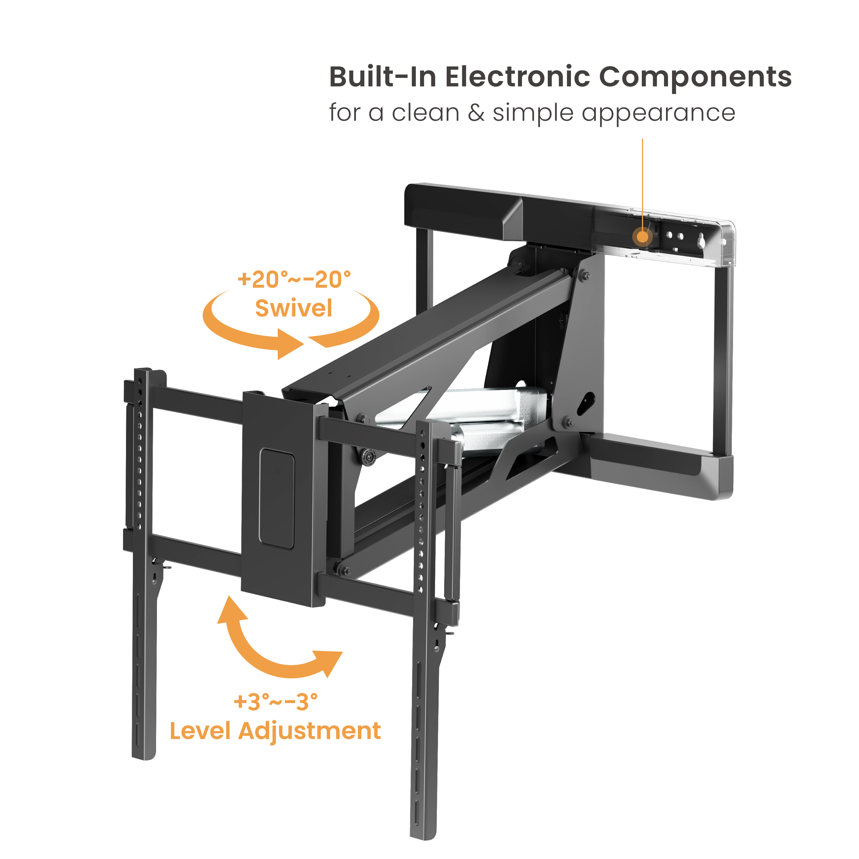 Motorized Heavyduty Mantel TV Mount Powered By Tuya Supplier and