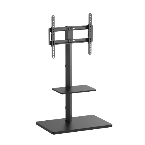 Prism Minimalism TV Floor Stand with Media Shelf FS53-44T-02 Fits up to 65” TVs from china(chinese)