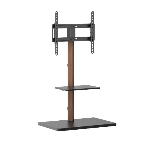 Prism Minimalism TV Floor Stand with Media Shelf FS53-44T-02 Fits up to 65” TVs from china(chinese)