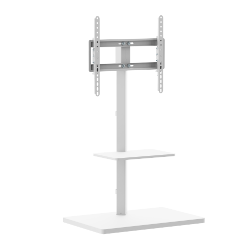 Prism Minimalism TV Floor Stand with Media Shelf FS53-44T-02 Fits up to 65” TVs from china(chinese)