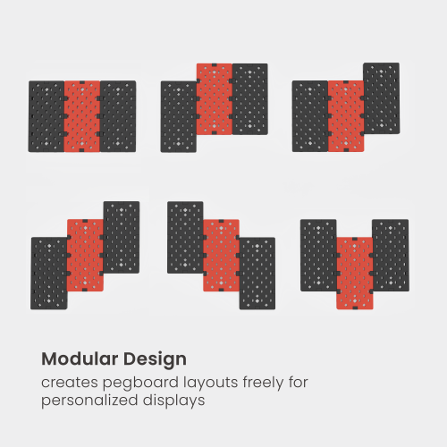 3-Piece Desk Mounted Rotating Pegboard HPS06-2  For Headphones, Controllers and More from china(chinese)