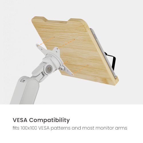 Universal Bamboo Book Holder for Monitor Arms Supplier and Manufacturer LUMI