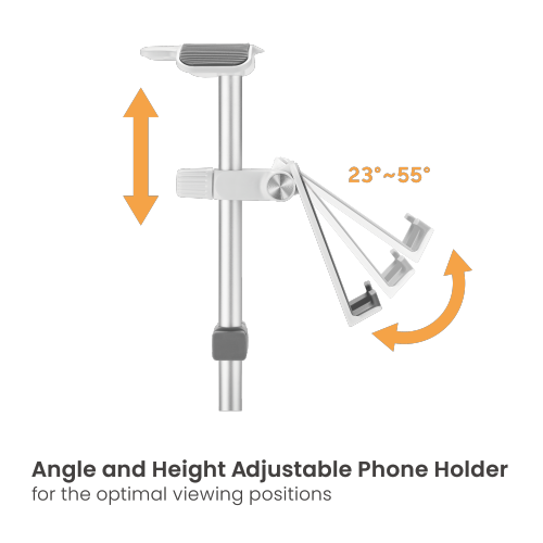 Aluminum Headphone Stand with Wireless Charger and Angle & Height Adjustable Phone Holder HPS01-3D Takes Up Less Room and Frees Up Work Space from china(chinese)