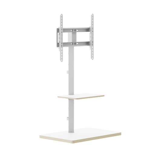 Prism Minimalism TV Floor Stand with Media Shelf FS53-44T-02 Fits up to 65” TVs from china(chinese)