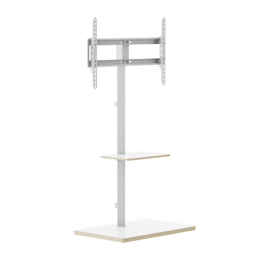 Prism Minimalism TV Floor Stand with Media Shelf FS53-46T-02 Fits up to 75” TVs from china(chinese)