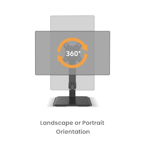 Adjustable Touch Screen Monitor Desk Stand LDT73-T01 For most 17"-32" Monitors from china(chinese)