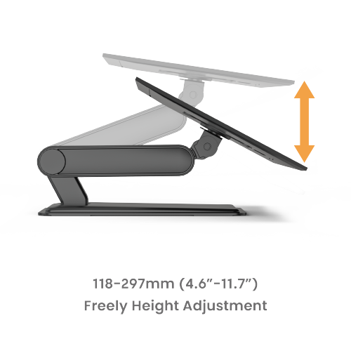 Adjustable Touch Screen Monitor Desk Stand LDT73-T01 For most 17"-32" Monitors from china(chinese)