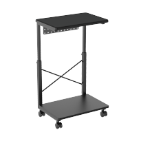 Mobile Height Adjustable CPU Floor Stand with Pegboard