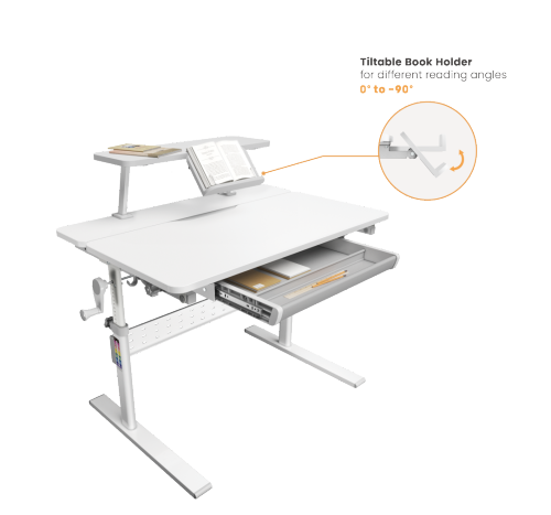 Manual Adjustable Children Desk (900x600mm, Front Up) with Book Holder E601S Tailored to children’s bodies with features that encourage passion for learning and creativity from china(chinese)