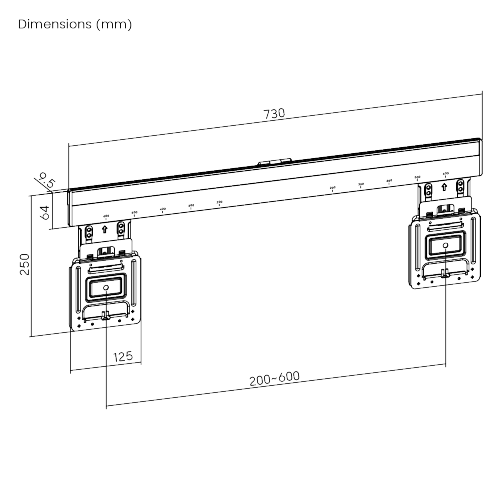 Ultra Slim Micro-Gap Fixed TV Wall Mount LED-1946 Fits 37’’~80’’ slim TVs with only 9.5mm/0.37'' profile from china(chinese)