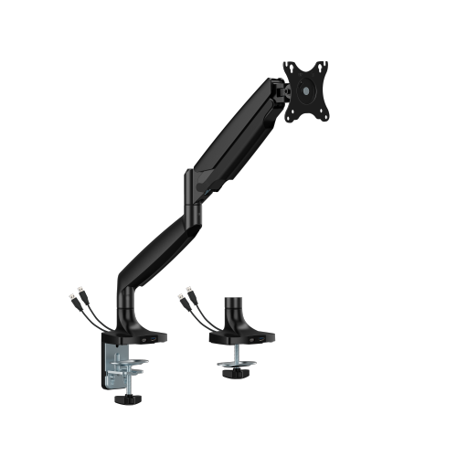 Single Screen Heavy-Duty Mechanical Spring Monitor Arm with USB Ports LDT82-C012UCE For most 17"-45" Monitors from china(chinese)