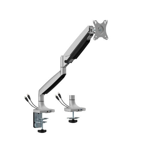 Single Screen Heavy-Duty Mechanical Spring Monitor Arm with USB Ports LDT82-C012UCE For most 17"-45" Monitors from china(chinese)