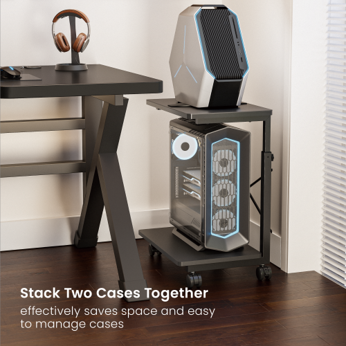 Mobile Height Adjustable CPU Floor Stand CPB28-01 Stay Cool and Organized from china(chinese)