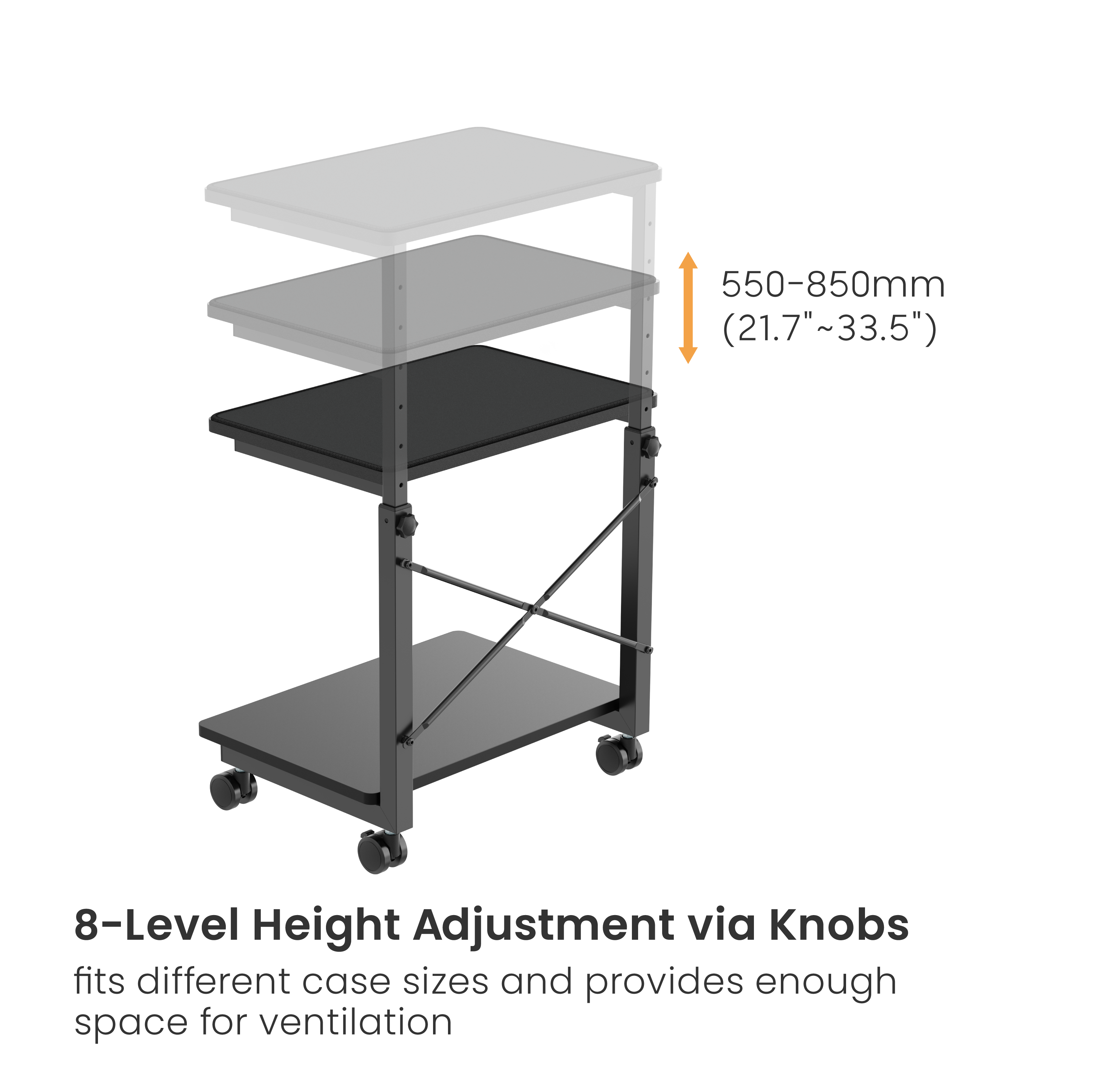 Mobile Height Adjustable CPU Floor Stand Supplier and Manufacturer LUMI