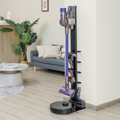 Dyson掃除機に最適なフロアスタンド HAB-02HS ほとんどのロボット掃除機を保管するために特別に設計された揺れ防止棚板とベース付き from china(chinese)
