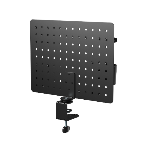 Desk-Mounted Rotating Pegboard PB-002-01R Customizable Layout | Space-Saving Design | Easy Installation from china(chinese)