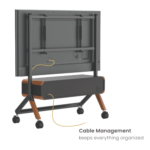 キャビネット付きイーゼルスタジオテレビカート FS33-46F-01 屋内または屋外のエンターテインメントのモバイル使用に最適 from china(chinese)
