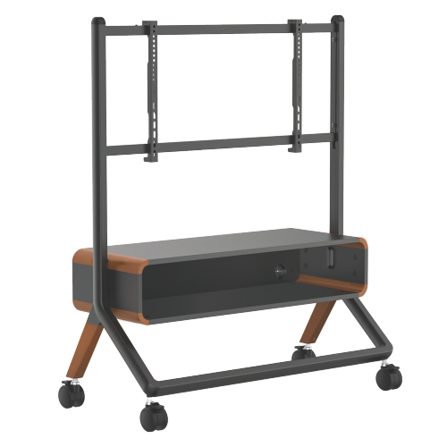 キャビネット付きイーゼルスタジオテレビカート FS33-46F-01 屋内または屋外のエンターテインメントのモバイル使用に最適 from china(chinese)