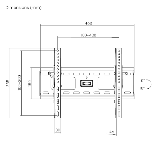 Classic Heavy-duty Tilting Wall Mounts PLB-35 For most 32''-55” LED, LCD flat panel TVs from china(chinese)