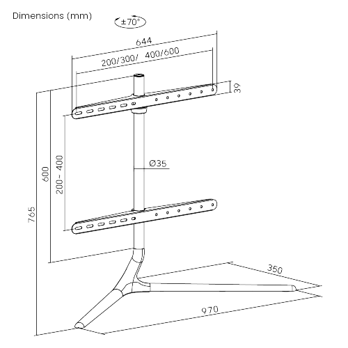 Modern Linear Tabletop TV Stand for 49"-70" TVs FS34-46F-02 A TV stand that illuminates the whole space. from china(chinese)