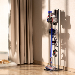 Universal Mobile Vacuum Floor Stand with 4 Accessory Holders