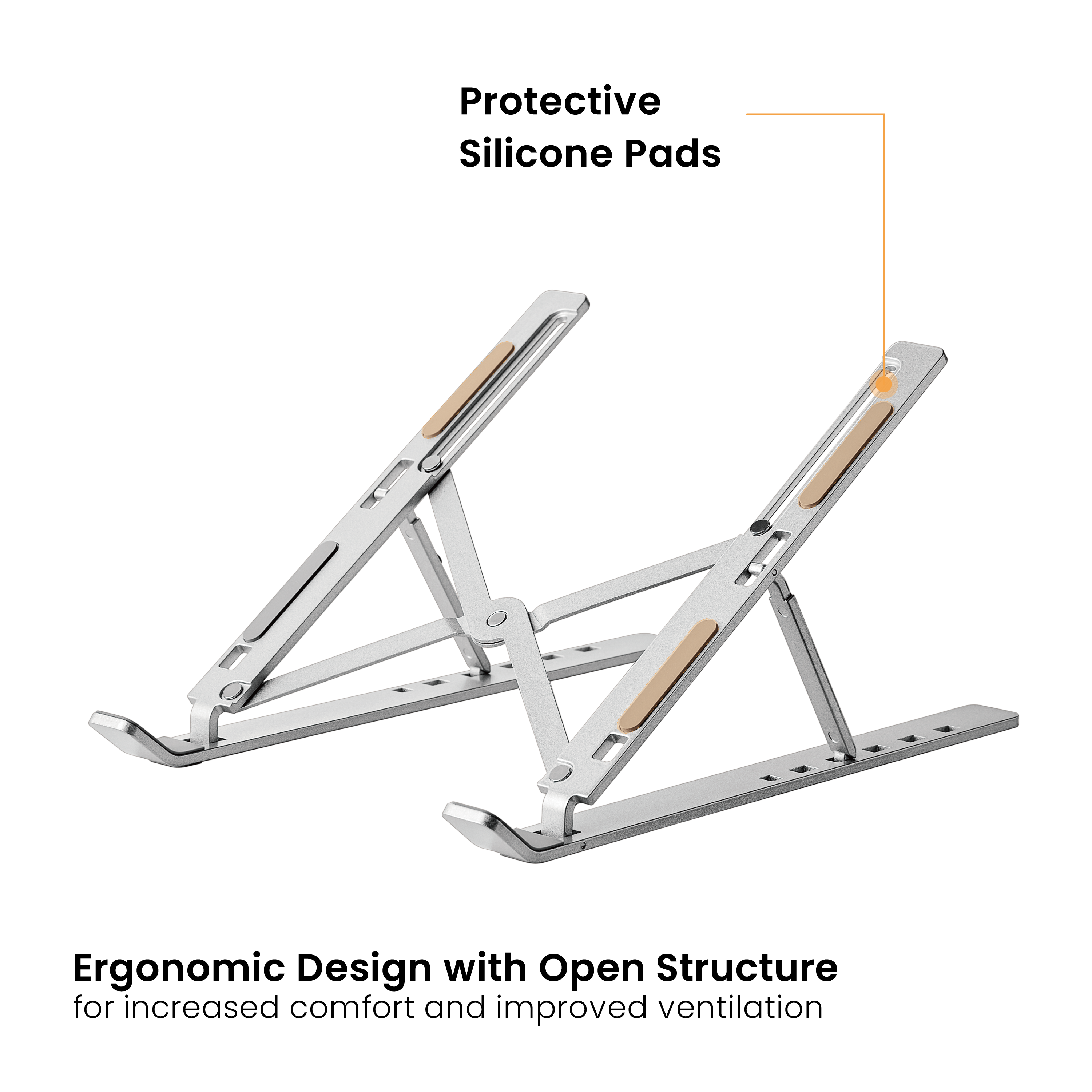 Portable 6-Level Adjustable Aluminum Laptop Riser Supplier and ...