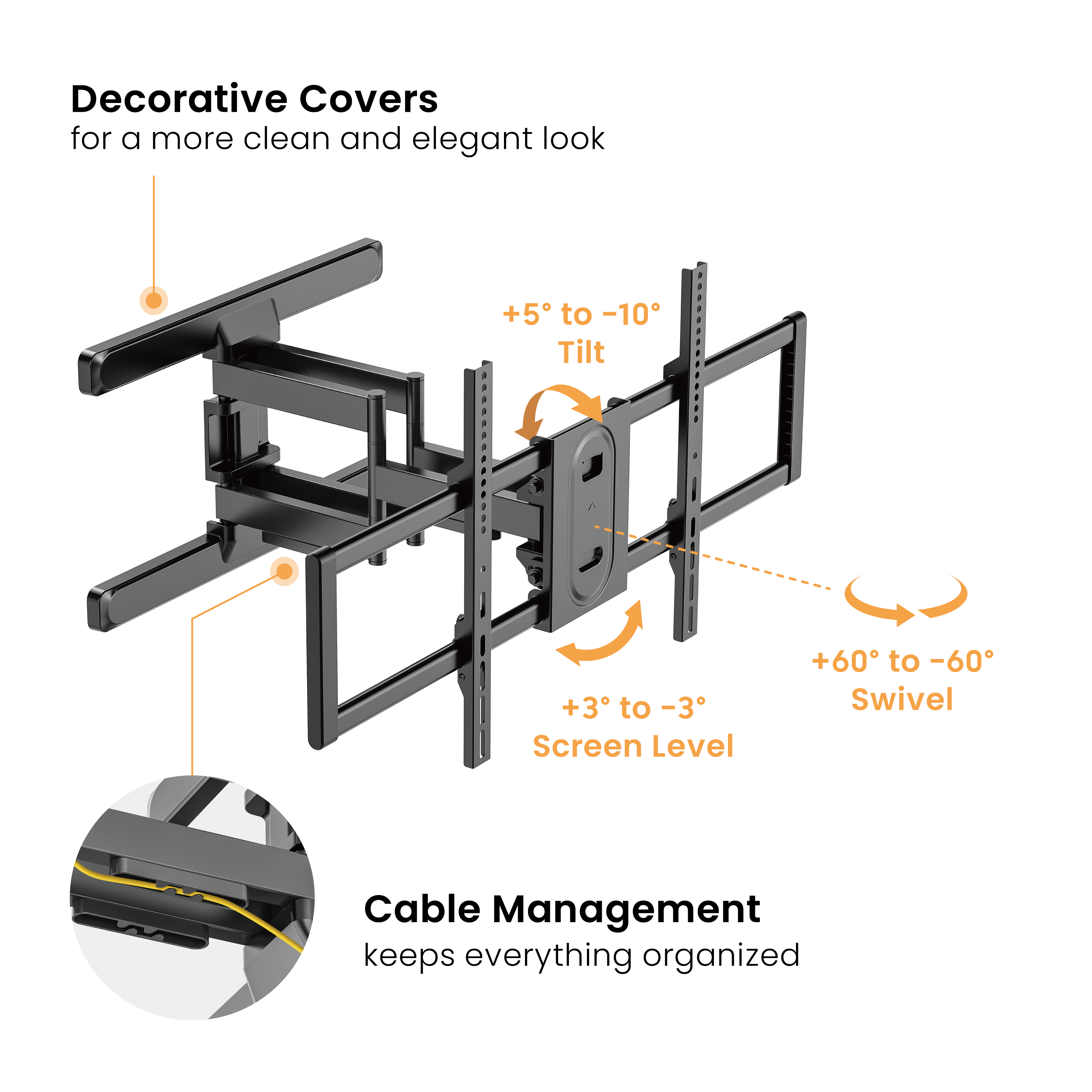 400x400 VESA Extension Adapter Arm Supplier and Manufacturer- LUMI