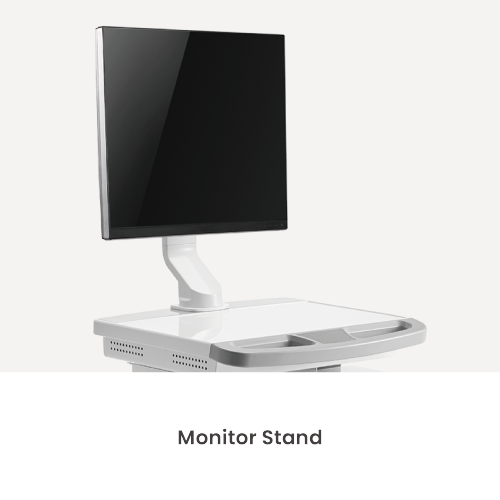 Gas-Lift Medical Cart with Monitor Stand and Drawer MED03-2 Enhance healthcare space to promote serviceabliity and effciency from china(chinese)