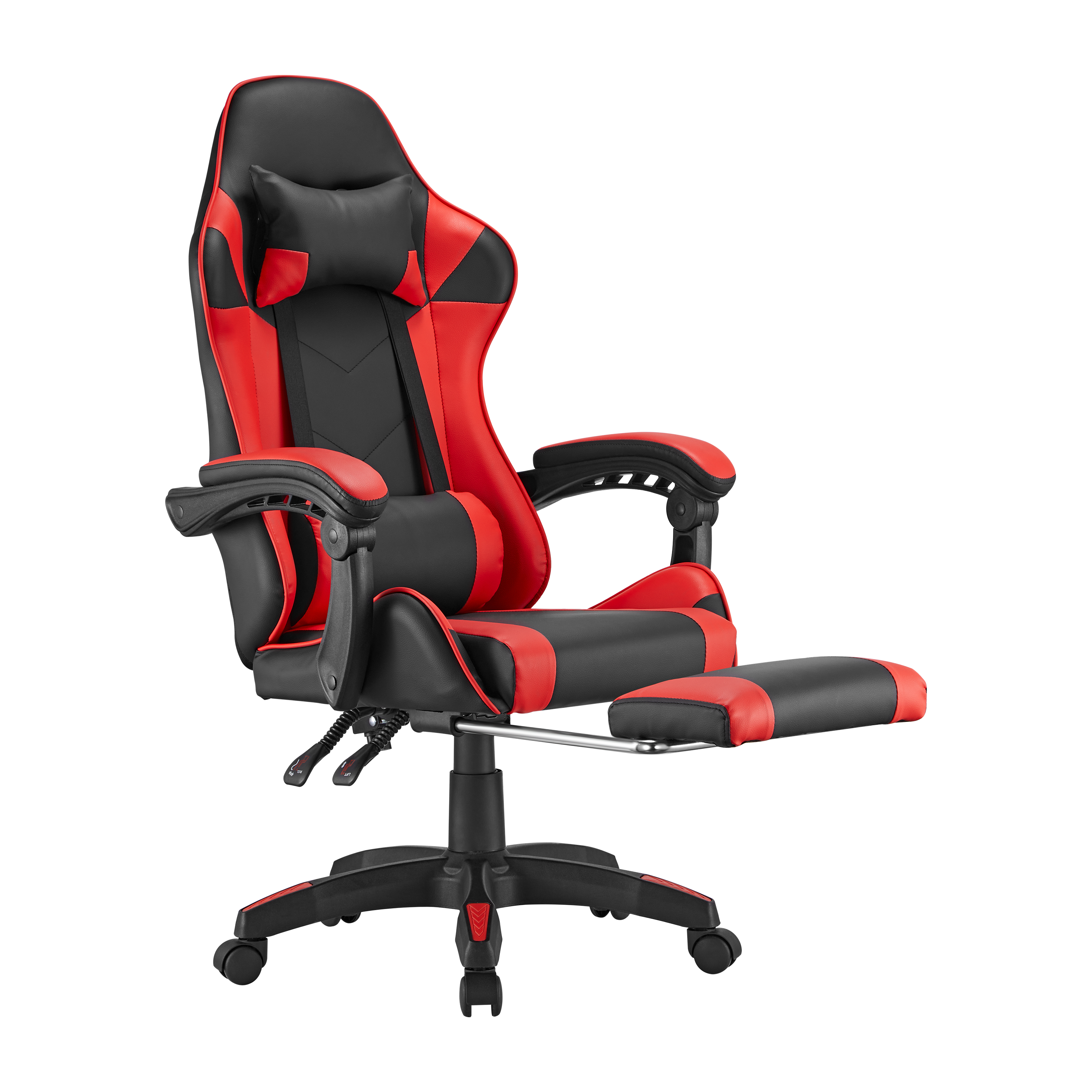 Premium PVC Gaming Chair with Headrest and Lumbar Support