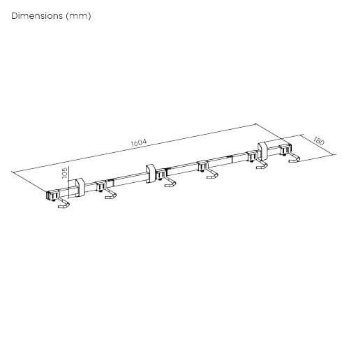 Catch-All Wall Mounted Bike Rack for 6 Bikes LBM09-06 Organize multiple bikes in one place. from china(chinese)