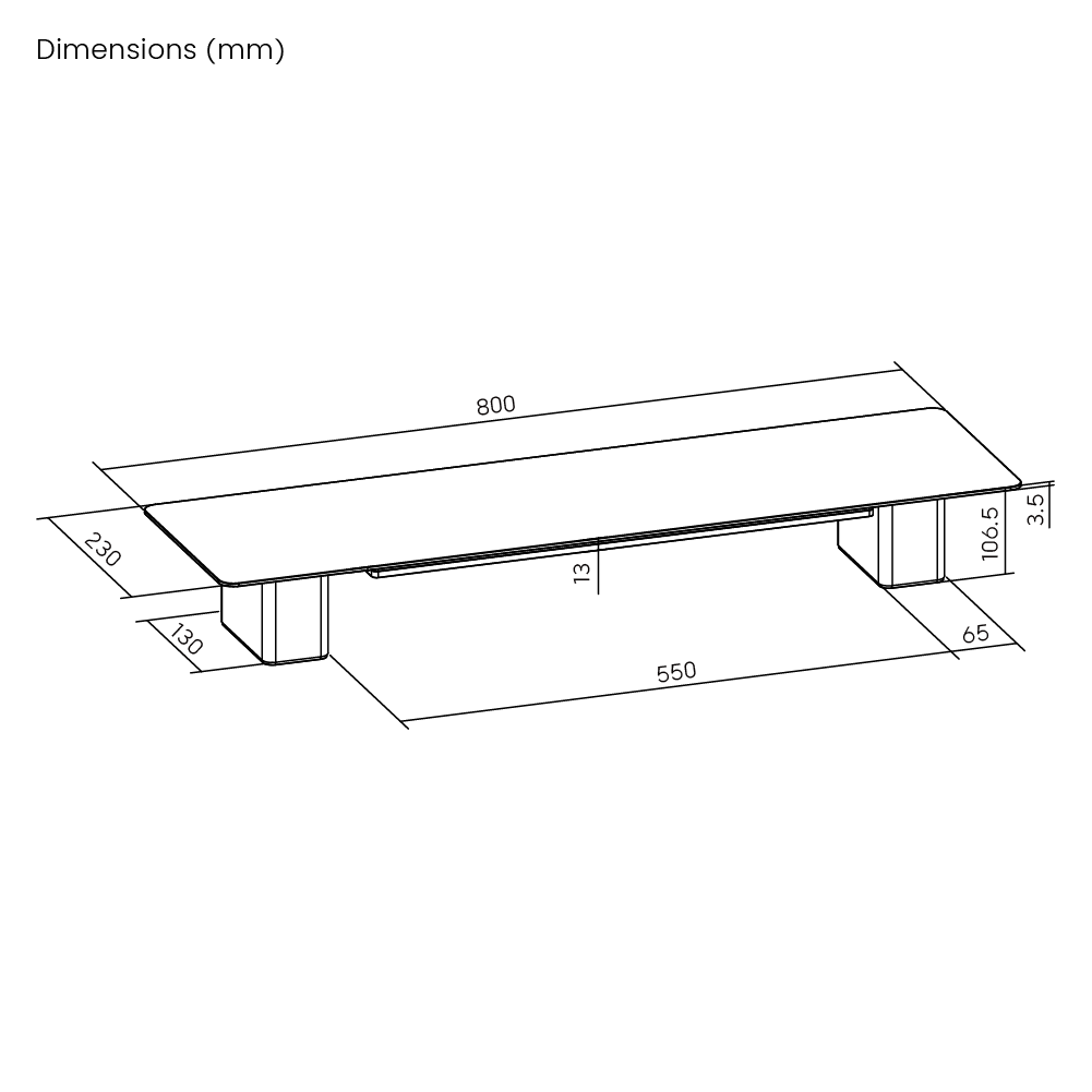 Medium Aluminum Monitor Risers with RGB Lighting Supplier and ...