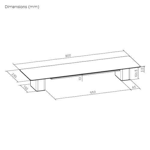 Medium Aluminum Monitor Risers with RGB Lighting MP0244-03M  from china(chinese)