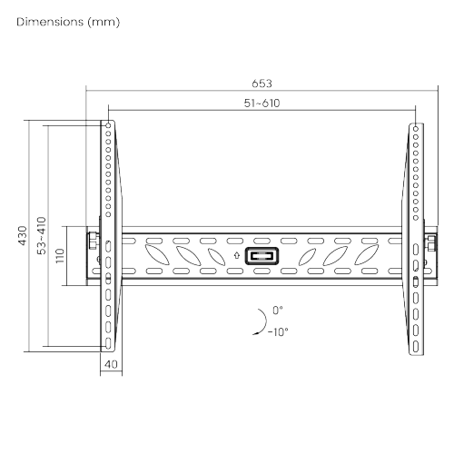 Economy Low Profile Tilting Curved & Flat Panel TV Wall Mount LP11-46T For most 37"-70" curved & flat panel TVs from china(chinese)