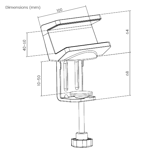 Clamp-On Power Strip Holder MH01-1 Put your power strip where you need it  from china(chinese)
