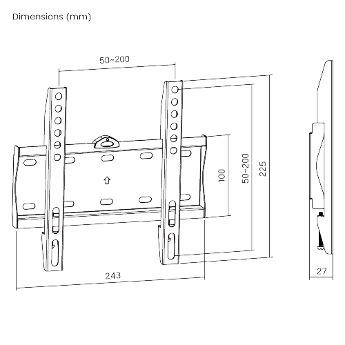 Low Cost Fixed TV Wall Mount KL21G-22F For most 23"-42" LED, LCD Flat Panel TVs from china(chinese)