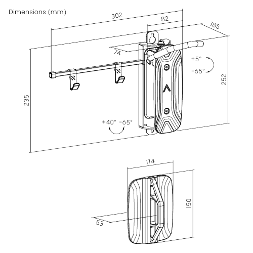 On-Wall Bike Storage Rack LBM-04S  Space Saving & Easy to Use丨Perfect for Most Bikes & E-Bikes from china(chinese)
