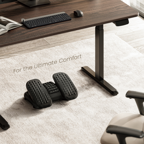 Adjustable Massage Footrest with Split Pedals & Rollers FR16-01 For the Ultimate Comfort from china(chinese)