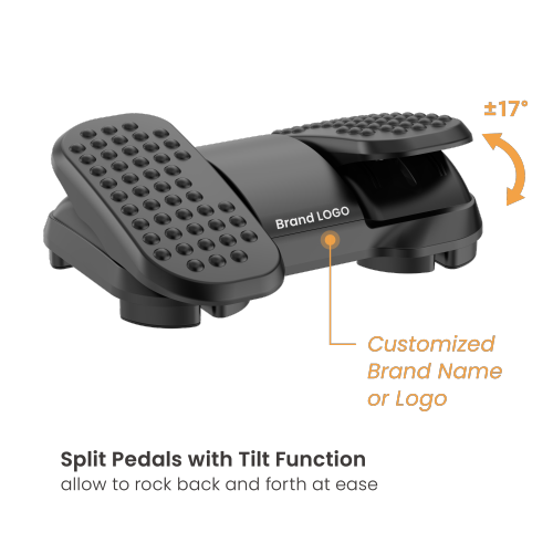 Adjustable Massage Footrest with Split Pedals FR16-02 For the Ultimate Comfort from china(chinese)
