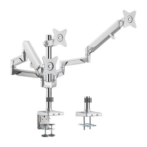 Triple Monitors Pole-Mounted Epic Gas Spring Aluminum Monitor Arm LDT37-C036P For Most 17"-27" Monitors from china(chinese)