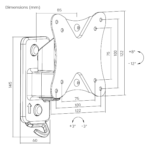 Modular Full-Motion TV Wall Mount LDA29-110  from china(chinese)