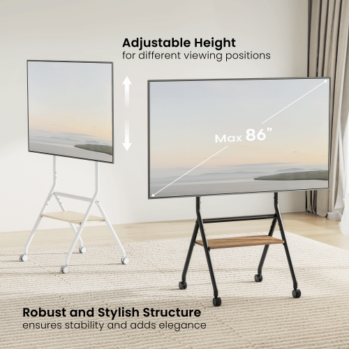 Minimalist Heavy-Duty Studio TV Cart TTF13E-46FW Redefine Viewing Experience from china(chinese)
