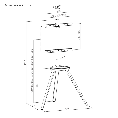 Solid Wood TV Floor Stand FS35-44F-02  from china(chinese)