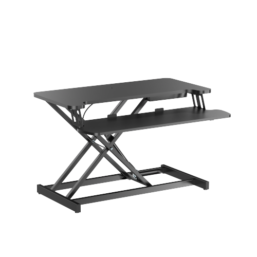 Gas Spring Sit-Stand Desk Converter with Keyboard Tray  DWS37-01  from china(chinese)